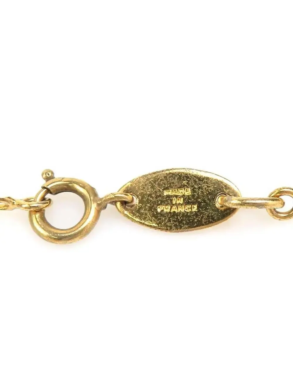 Auth Chanel Cc Logo Necklace #293548C48B